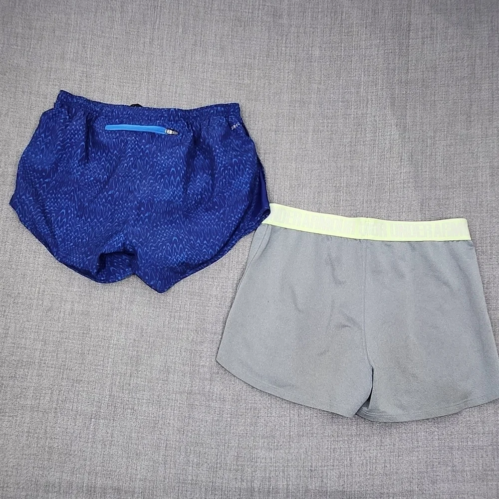Nike Dri-Fit + Under Armour Athletic Shorts. Lot Of 2. Small